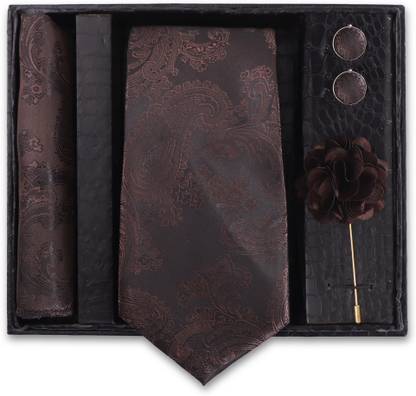 RANDOM STRIPE Silk Cufflink & Tie Pin Set