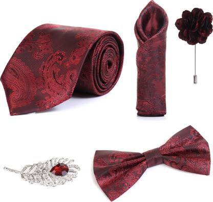 RANDOM STRIPE Alloy Cufflink & Tie Pin Set