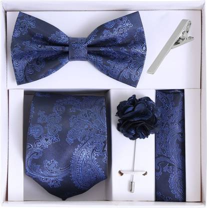 RANDOM STRIPE Satin Cufflink & Tie Pin Set