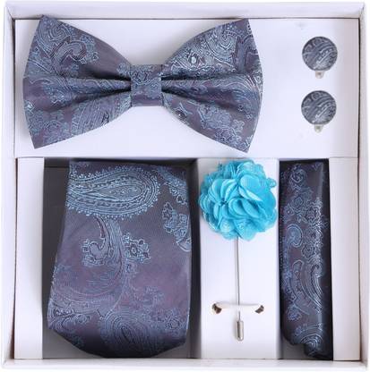 RANDOM STRIPE Satin Cufflink & Tie Pin Set