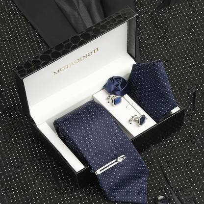 MUTAQINOTI Silk Tie & Cufflink