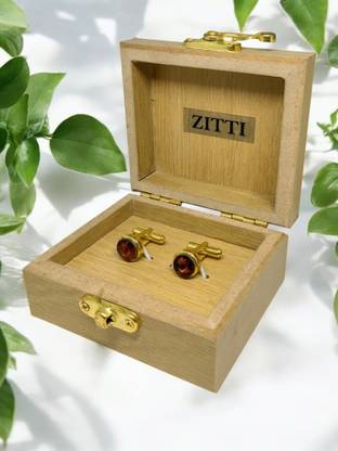 Zitti Brass, Stainless Steel, Steel Cufflink