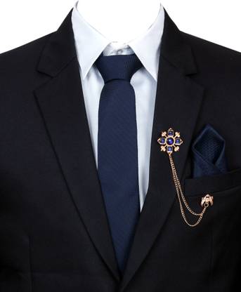 RANDOM STRIPE Silk Tie Pin Set