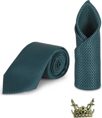Stripe Silk Tie Pin Set
