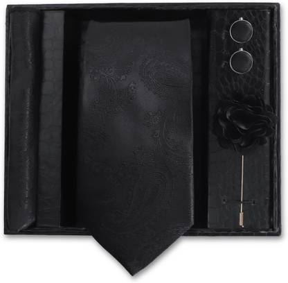RANDOM STRIPE Silk Cufflink & Tie Pin Set