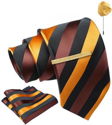 AXLON Silk Cufflink & Tie Pin Set