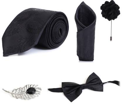 RANDOM STRIPE Alloy Cufflink & Tie Pin Set