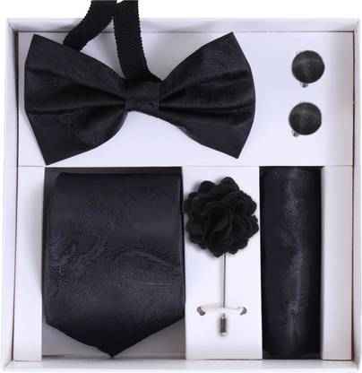 RANDOM STRIPE Satin Cufflink & Tie Pin Set