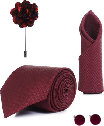 RANDOM STRIPE Satin Cufflink & Tie Pin Set