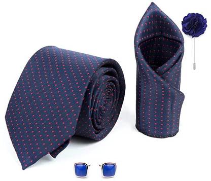 AXLON Silk Cufflink & Tie Pin Set