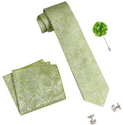 AXLON Silk Cufflink & Tie Pin Set