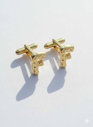 OrnateSilver Brass Cufflink Set
