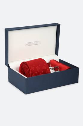 PETER ENGLAND Satin Tie & Cufflink