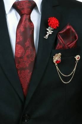 RANDOM STRIPE Satin Tie Pin Set