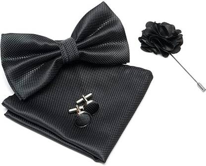 AXLON Silk Cufflink & Tie Pin Set