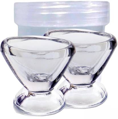2activelife Pack of 2 Glass Pack of 2 Glass Eye Wash Cups (New Transparent)