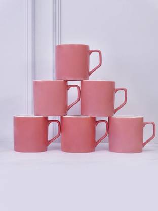 U.P.C. Pack of 6 Ceramic Premium Cup Set, Tea Cup Set, Tea Set Or Coffee Cup For kitchen.