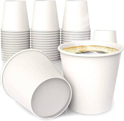 ThemeHouseParty Pack of 100 Paper Glass Tea/Coffee Cups ,150 ml Disposable Use For All Occassion