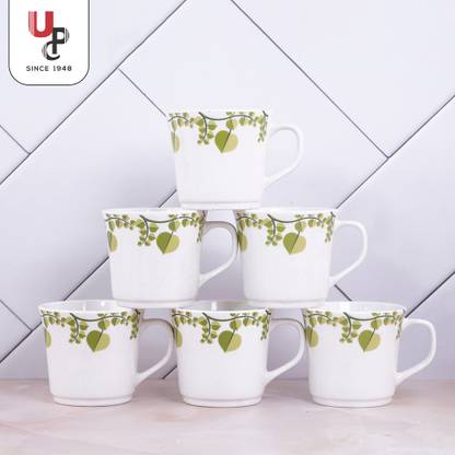 UPC Ceramic UPC Set of 6 Coffee Mugs Designer Collection Fine Bone China Ceramics Tableware, Premium Tea/Coffee Cups (Set of 6 Mugs in a Box)