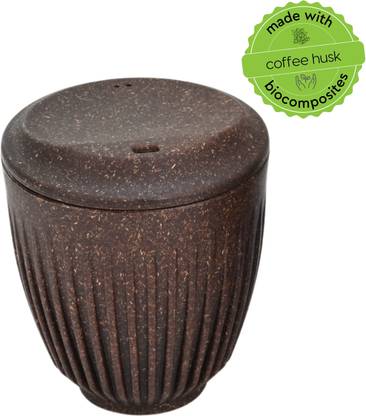 इहा Earth-Friendly Retro Cup | Made with Rice Husk & Bamboo Fibers | Coffee sipper बायोकम्पोजिट
