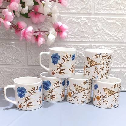 AAV WORLD Pack of 1 Ceramic BIRD DESIGN CARPET WITH LEAVES