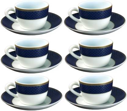 cello Pack of 12 Opalware Solitaire Sapphire 130 ml