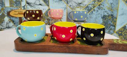 THE INDIA STYLE white Yellow pari #50 Ceramic Coffee Mug