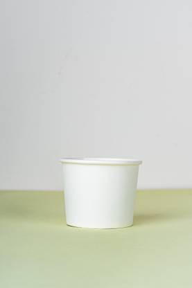 Manjushree Packtek Pack of 200 Paper 110ml Regular Plain Paper Cups