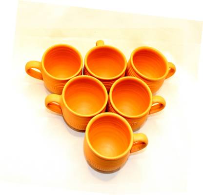 Bossify Pack of 6 Terracotta Handmade Traditional Earthen Clay Tea Cups|Coffee Cups | Lassi Kullhad Cups 04
