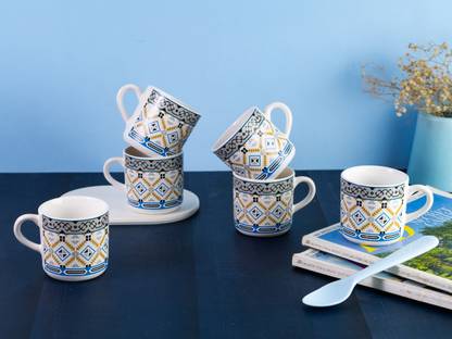 टिब्रोस Tibros Regal Mug Set of 6 सिरेमिक