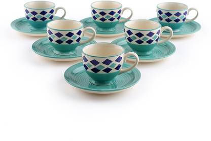 KITTENS Pack of 12 Ceramic CupScrBluDmnd