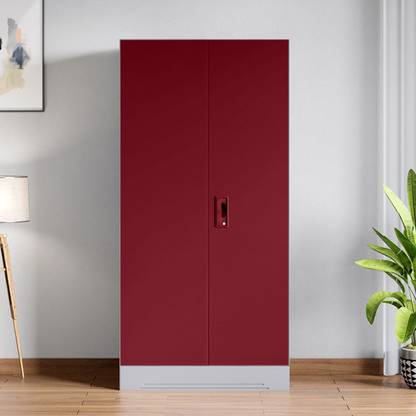 Godrej Interio Slimline 2 Door with Locker and Drawer Metal Almirah
