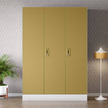 Godrej Interio Slimline 3 Door Alpine White with Locker Metal Almirah