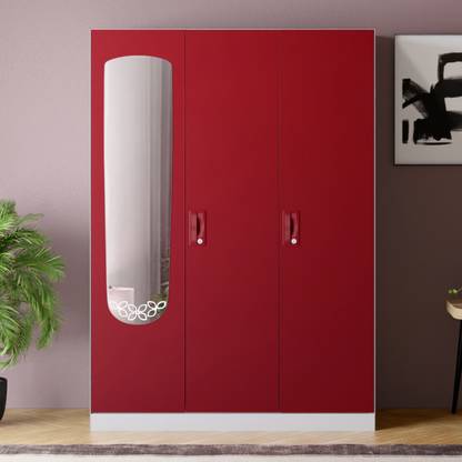 Godrej Interio Slimline 7 Shelves, 1 Locker, M3 Mirror Metal Almirah
