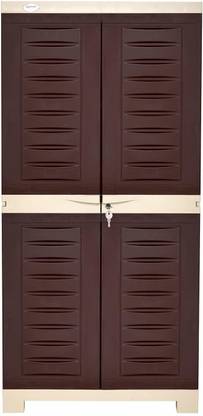 Supreme Fusion-02, Plastic Cabinet Cupboard For Storage-G.Brown Plastic Cupboard