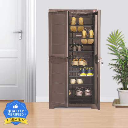 Cello Novelty 4ft High Shoe Rack Plastic Cupboard