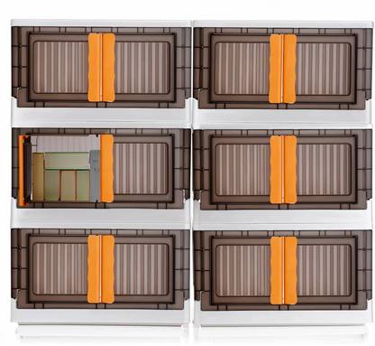 Aalok Closet Organizer And Folding Storage Box Collapsible Wardrobe Cloth/Kids/Office Plastic Cupboard