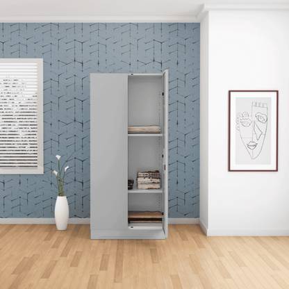 Godrej Interio Slimline 2 Door with 2 shelves Metal Almirah