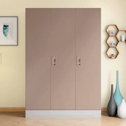 Godrej Interio Slimline 3 Door Alpine White with Locker Metal Almirah
