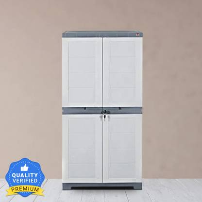 Cello Cello Novelty Big Color White and grey Plastic Cupboard