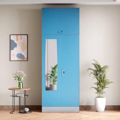 Godrej Interio Slimline Locker, 4 Shelves, OHU, Mirror Metal Almirah