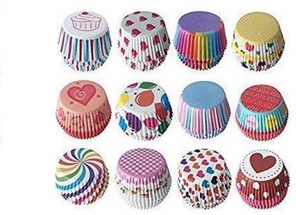 Getko With Device Baking cups and Cupcake Liners, 48 pcs Cupcake Maker