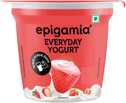 EPIGAMIA Strawberry Flavoured Yogurt Flavored Yogurt Strawberry