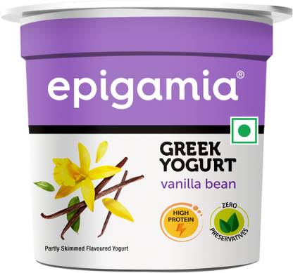 EPIGAMIA Greek Flavored Yogurt Vanilla Bean