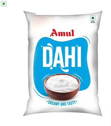 Amul Dahi Pouch Plain Curd NA