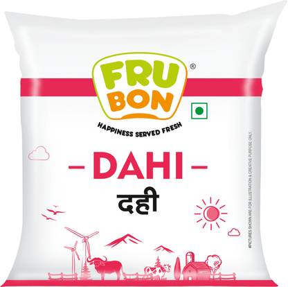Frubon Dahi Pouch Plain Curd