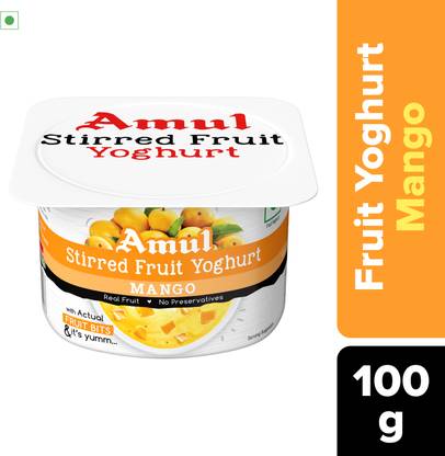 Amul Stirred Fruit Yoghurt - Mango Flavored Yogurt Mango Yoghurt