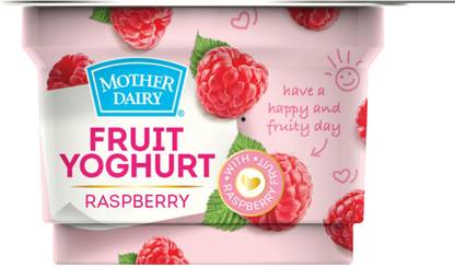 MOTHER DAIRY Fruit Flavored Yogurt Raspberry