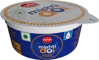 Adya Dairy Misthi Doi 80gm Flavored Curd Caramelised, Sweet