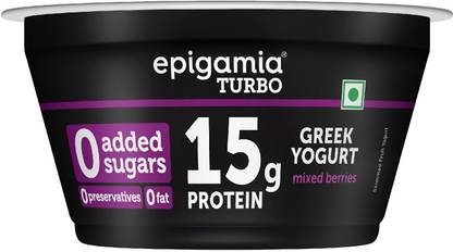 EPIGAMIA Turbo 15g Protein Yogurt, Flavored Yogurt Mixed Berries